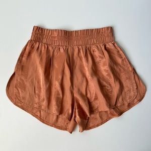 Victoria's Secret Rust Satin Shorts